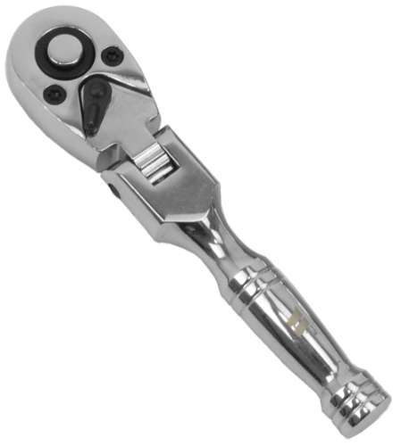 Ratchet; Stubby Flexi Head; 1/4''dr