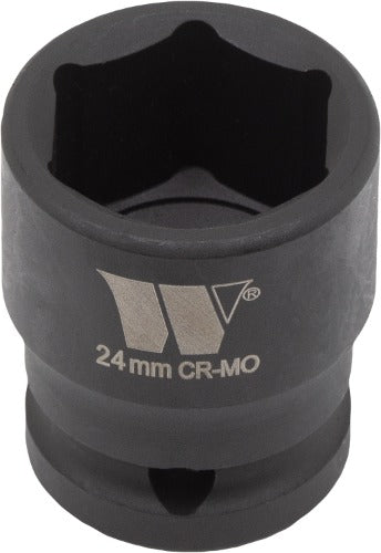 1/2''dr Shallow Impact Socket, 6-Point Dynamic Wall Drive 11mm