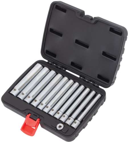 Socket Set; Super Deep, 3/8''dr, 6-Point 12-Piece