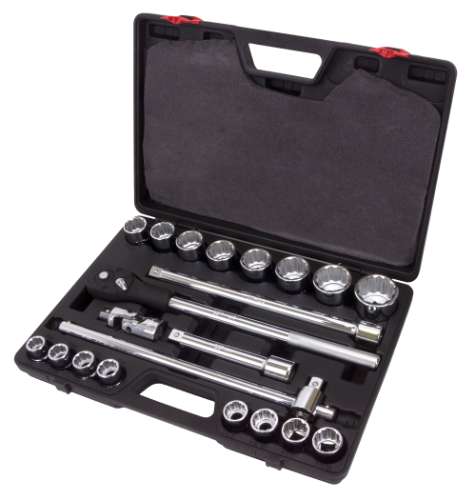 Socket Tool Set; 12pt, 19-50mm, 3/4''