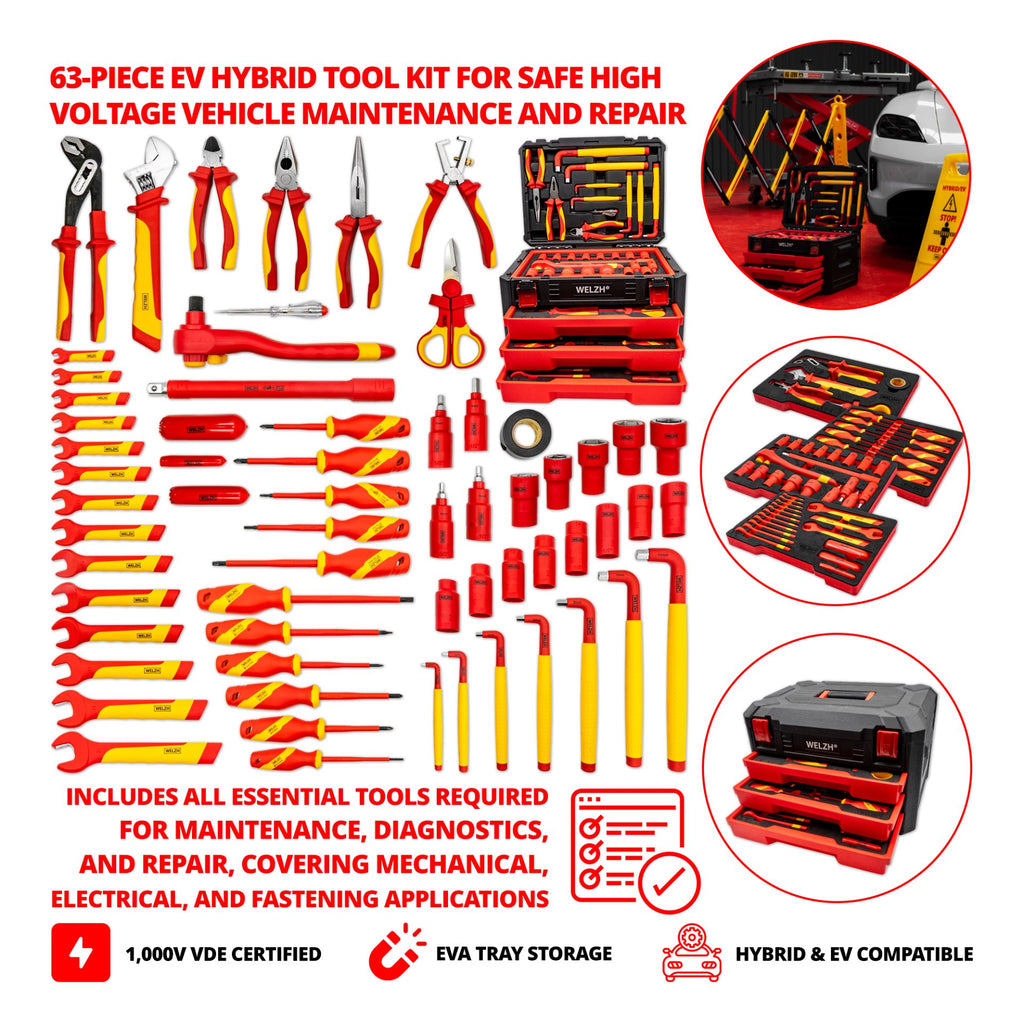 EV Hybrid Tool Kit; 63-Piece
