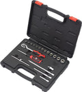 Socket Tool Set; 20-Piece Shallow, Chrome 6-point 1/4'' (FP Series)