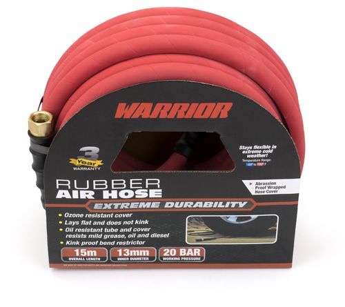 Warrior™ Premium Rubber Air Hose, 3/8'' x 10m