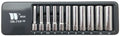 Socket Set; 1/4''dr'', Deep, (Lok-Typ™) 4-13mm