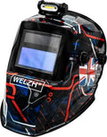 Auto Darkening Welding Helmet; With Built In LED Top Light