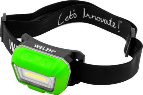 Rechargeable Motion Sensor Inspection Head Lamp; Sirius Range (Green)