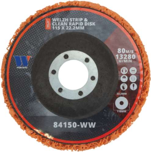 Strip Disk; Welzh Strip & Clean Rapid Disk 115 x 22.2mm x5 Pieces