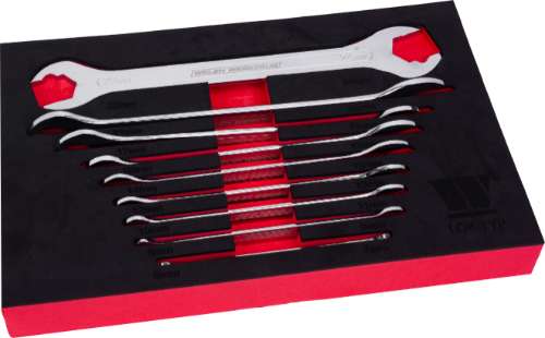 Super Ultra Thin 9-Piece''LOK-TYP'' Spanner Set 6-24-mm