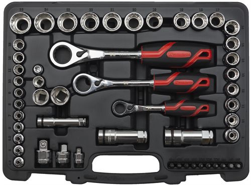 Socket Set; Go-Through, 1/4'', 3/8'', 1/2''