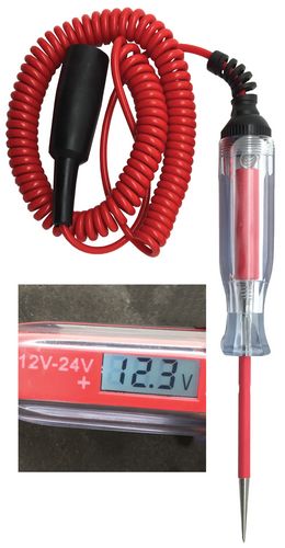 Digital LCD 12-24V Wide Range Circuit Tester
