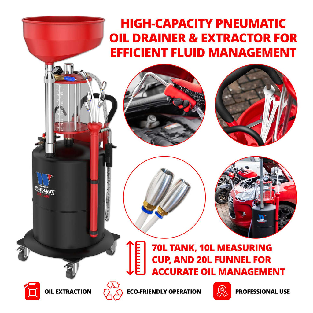 Waste Mate™ Pneumatic Oil Drainer & Extractor