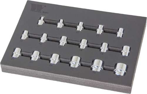 Socket Set; 1/2''dr Shallow, 10-32mm 6-Point