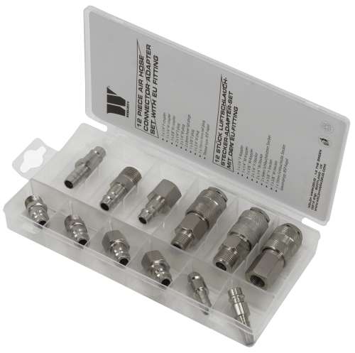 12-Piece Air Hose Connector Adaptor Set EU Fitting
