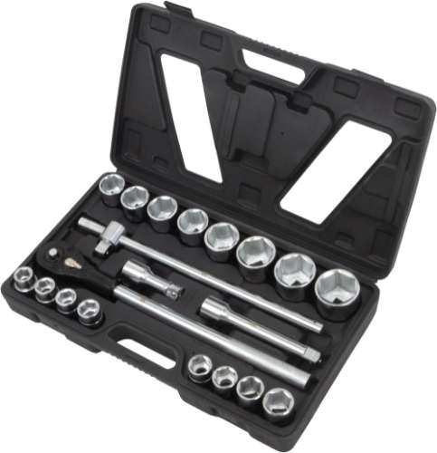 Socket Tool Set; 6-Point, 19-50 mm, 3/4''