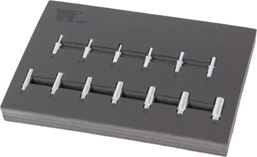 Socket Set; Deep, 13-Piece, 1/4''dr 6-Point