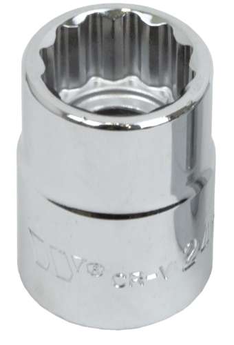 Socket Shallow; 12-Point 3/4'',24 mm