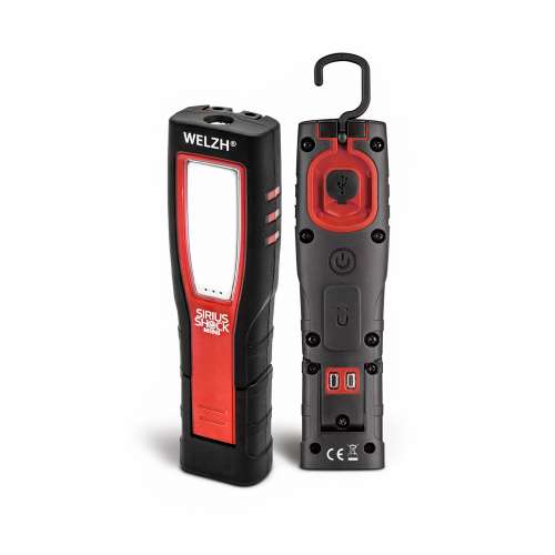 Rechargeable Inspection Cob Lamp; Mini-Sirius Range (Red)