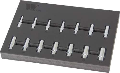 Socket Set Deep, 14-Piece 3/8''dr Supplied in Foam Tray