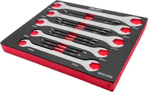 Super Ultra Thin 12-Piece''LOK-TYP'' Spanner Set 6-32-mm