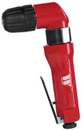 Drill With Keyless Chuck; Air Operated, 3/8'', Angled