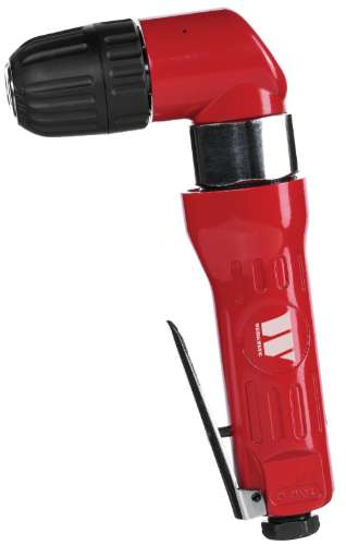 Drill With Keyless Chuck; Air Operated, 3/8'', Angled