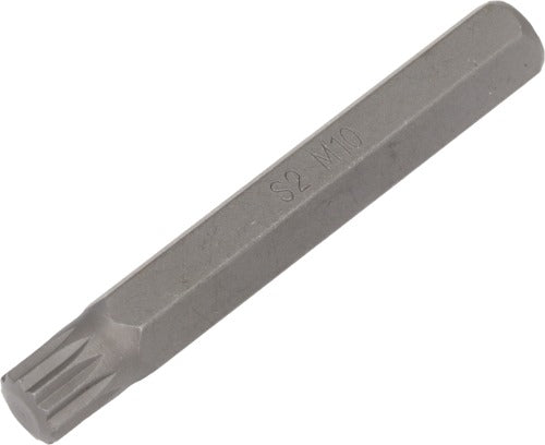 Spline Bit; 10 x 75mm, M12