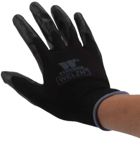 Mechanics-Nitrile Coated Polyester Gloves; 100x Pairs Size 11 (XXL)