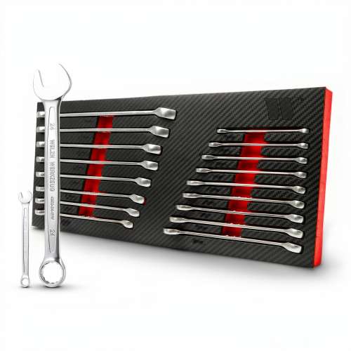 Welzh Jet-Series Combination Spanner Set 17-Piece; 8-24-mm