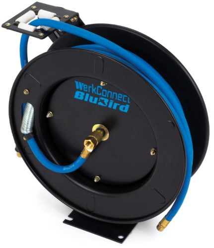 Air Hose Reel 15M With Blue Bird Hose; Retractable
